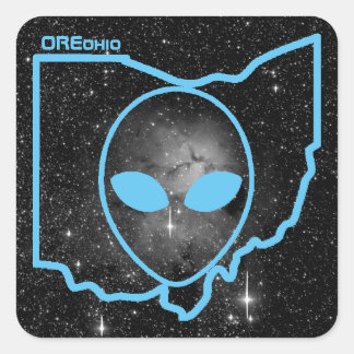 Pegatina Cuadrada Logo del espacio OREohio
