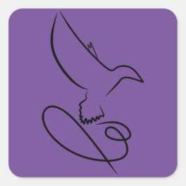 Pegatina Cuadrada logo-diseño-falco-vector