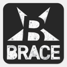 Logotipo "clásico" de BRACE, texto blanco sobre ne