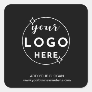 Pegatina Cuadrada Logotipo Comercial Personalizado Profesional Pegat
