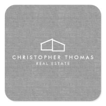 Logotipo de casa moderno Inmobiliario, Ropa gris d