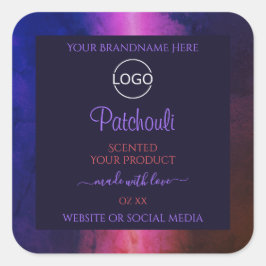 Pegatina Cuadrada Logotipo de etiquetas de productos modernas de már