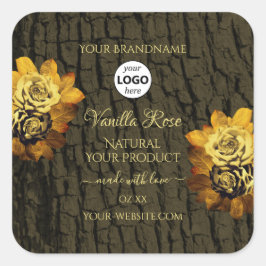 Pegatina Cuadrada Logotipo de las etiquetas de los productos de gran