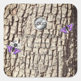 Pegatina Cuadrada Logotipo de las etiquetas de los productos de gran