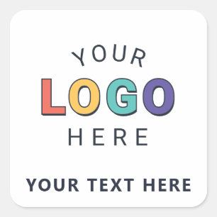 Pegatina Cuadrada Logotipo de marca