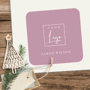 Pegatina Cuadrada Logotipo de negocio promocional del Personalizado 