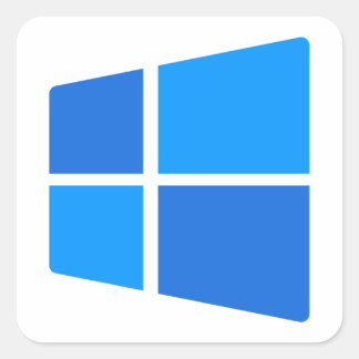 Pegatina Cuadrada logotipo de Windows 11