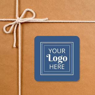 Pegatina Cuadrada Logotipo Empresarial Personalizado Moderno Minimal