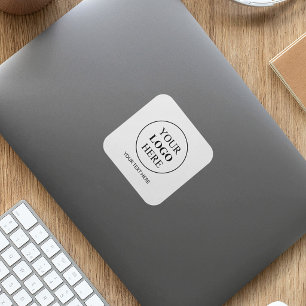 Pegatina Cuadrada Logotipo promocional personalizado - Sin pedido mí