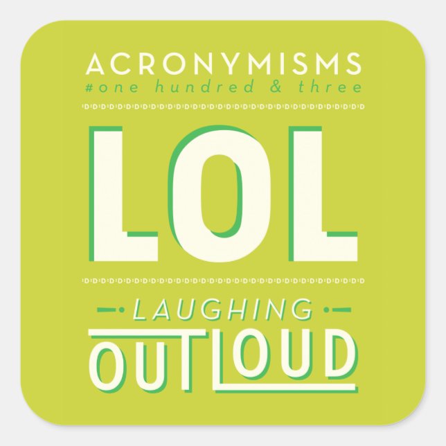 PEGATINA CUADRADA LOL (Anverso)