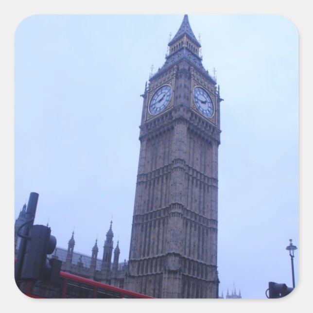 Pegatina Cuadrada London Southbank (Anverso)