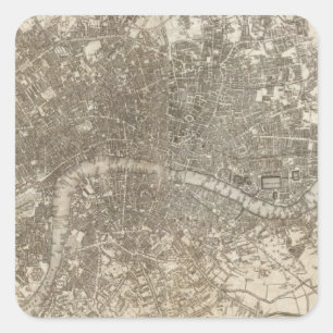 Pegatina Cuadrada Londres