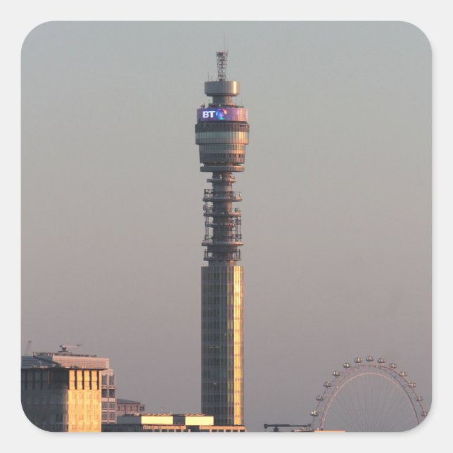 Pegatina Cuadrada Londres (Anverso)