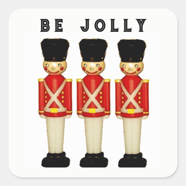 Pegatina Cuadrada Londres divertida Inglaterra (Anverso)