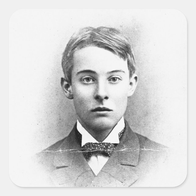 Pegatina Cuadrada Lord Alfred Douglas (Anverso)