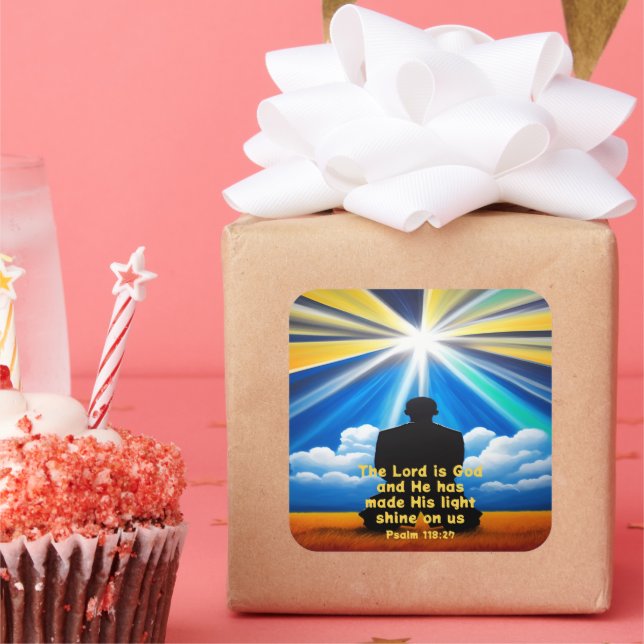 Pegatina Cuadrada Lord Shine Your Light Pegatinas (Fiesta)
