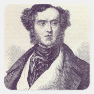 Pegatina Cuadrada Lord William George Cavendish Bentinck 2