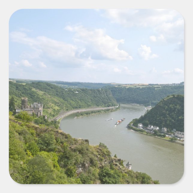 Pegatina Cuadrada Loreley (Anverso)