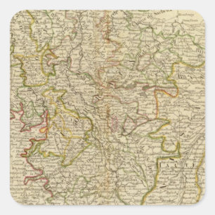Pegatina Cuadrada Lorena, Francia