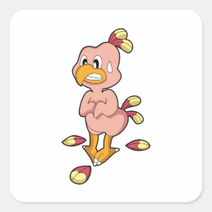 Pegatina Cuadrada Loro sin Feathers.PNG
