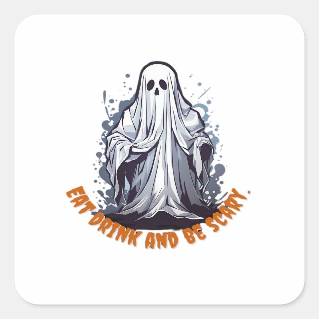 Pegatina Cuadrada Los abucheos me dan chocolate (Anverso)