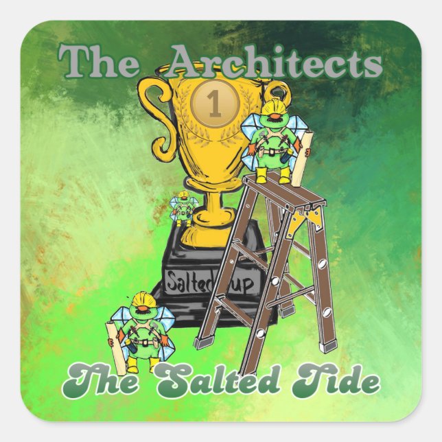 Pegatina Cuadrada Los arquitectos 2024 Salted Cup Champs (Anverso)