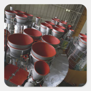 Pegatina Cuadrada Los aumentadores de presión de la nave espacial 2