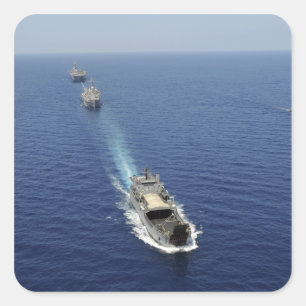 Pegatina Cuadrada Los barcos de la Armada de la República de