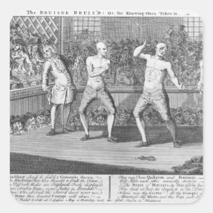 Pegatina Cuadrada Los Bruiser Bruis'd, o los sabedores