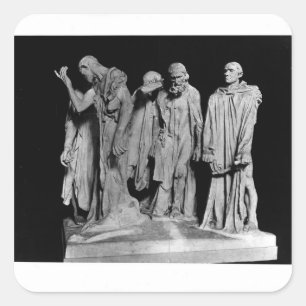 Pegatina Cuadrada Los burgueses de Calais, 1889