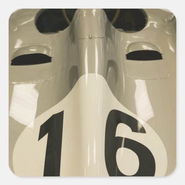 Pegatina Cuadrada Los E.E.U.U., Indiana, Indianapolis: Motor 4 de (Anverso)