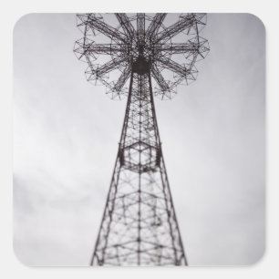 Pegatina Cuadrada Los E.E.U.U., Nueva York, New York City, Brooklyn: