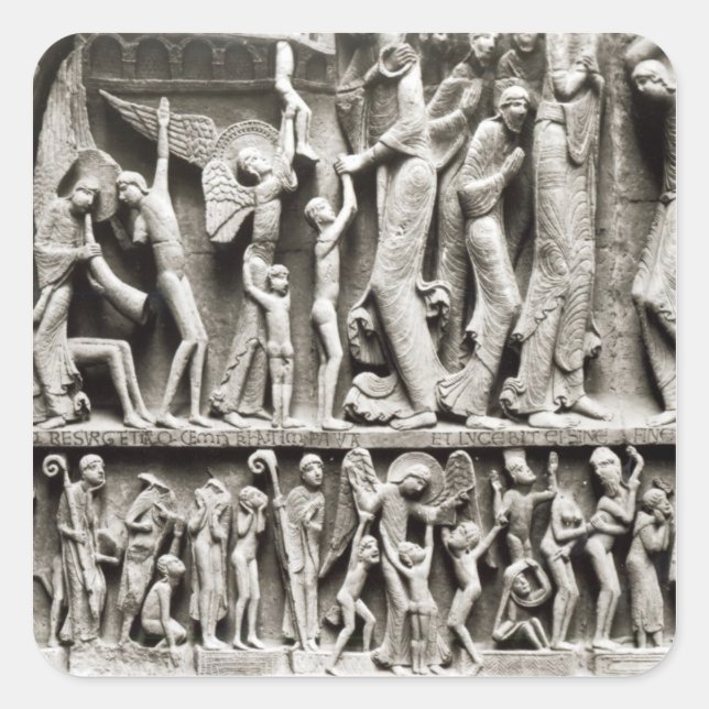 Pegatina Cuadrada Los elegidos (Anverso)