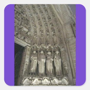 Pegatina Cuadrada Los estatutos de Notre Dame