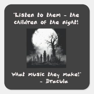 Pegatina Cuadrada Los hijos de la dracula