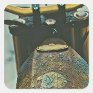 Pegatina Cuadrada Los mejores regalos de moto