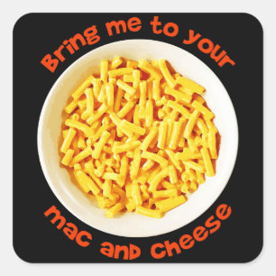 Pegatina Cuadrada Los Niños Me Llevan A Tu Mac Y A Tu Yummy De Ques