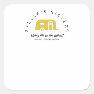 Pegatina Cuadrada Los nombres de las hermanas de Stella