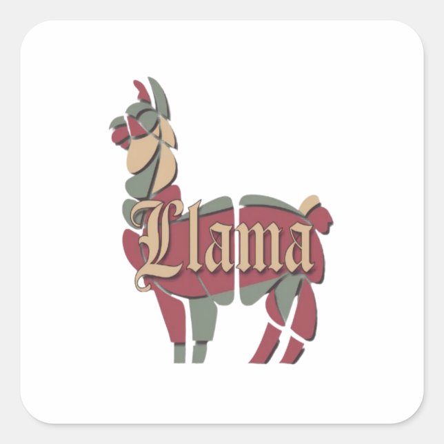 Pegatina Cuadrada Los ojos de la Llama (Anverso)