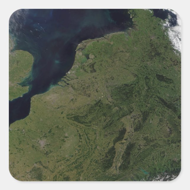 Pegatina Cuadrada Los países bajos (Anverso)