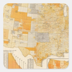Pegatina Cuadrada los países evaluaron la evaluación