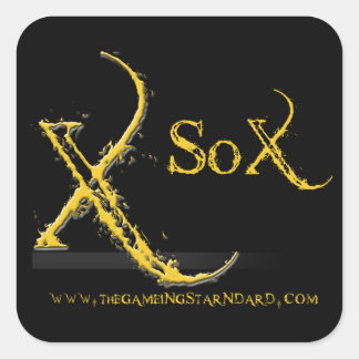 Pegatina Cuadrada Los Pegatinas Standard Square de juegos - Negro