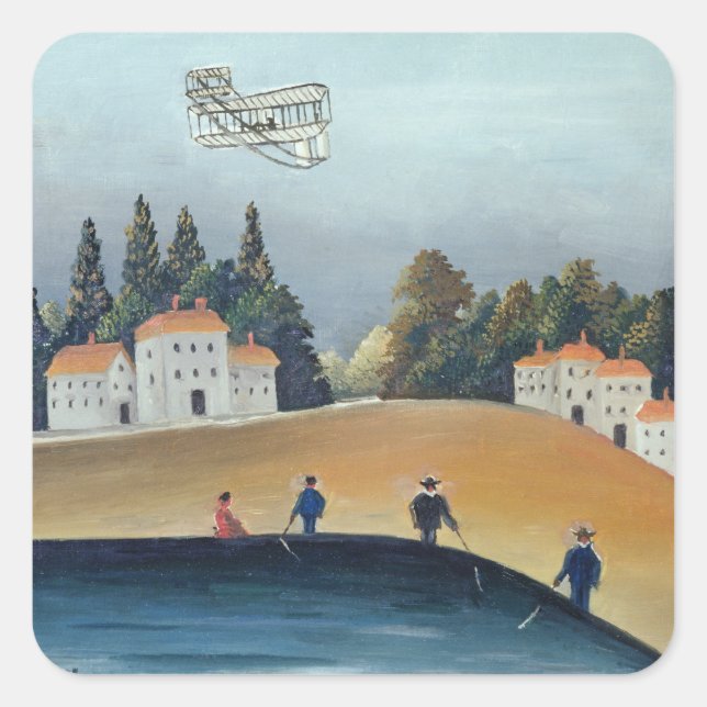 Pegatina Cuadrada Los pescadores, c.1908-09 (aceite sobre lienzo) (Anverso)