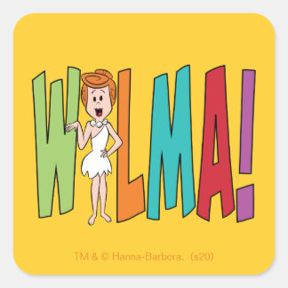 Pegatina Cuadrada Los Picapiedra | WILMA!
