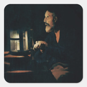 Pegatina Cuadrada Los rasgones de San Pedro