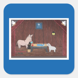 PEGATINA CUADRADA LOS REGALOS