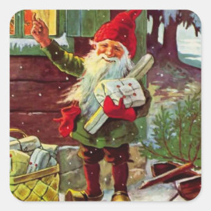 Pegatina Cuadrada “Los regalos han llegado” de Jenny Nystrom