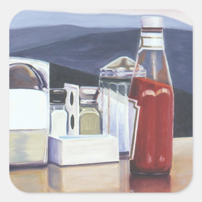 Pegatina Cuadrada Los sospechosos habituales 2000 (Anverso)