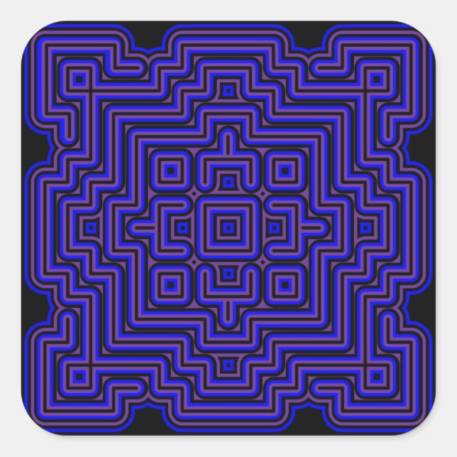 Pegatina Cuadrada Lotus Tile (Anverso)