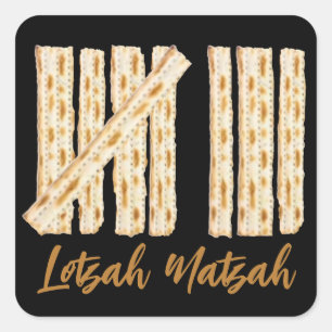 Pegatina Cuadrada Lotzah Matzah Passove 8 días